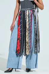 TIED IN BUSINESS MIDI SKIRT