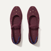 The Square Mary Jane - Studded Syrah