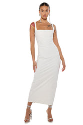 REINA PU MAXI DRESS