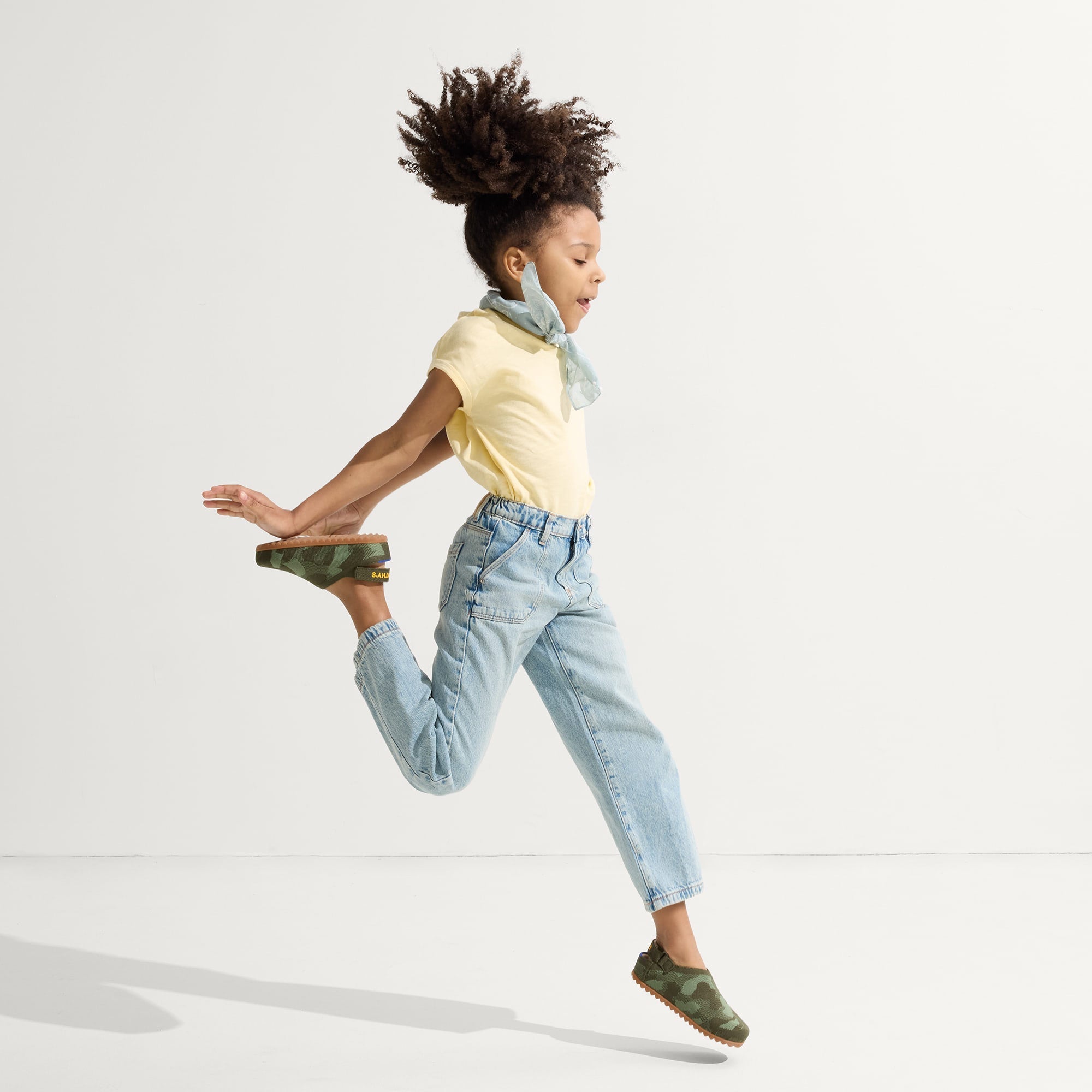 The Kids Clog - Green Camo