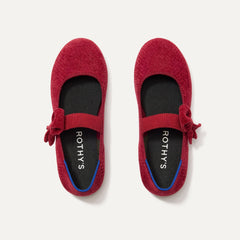 The Kids ReVelvet™ Tux Bow Mary Jane - ReVelvet™ Ruby