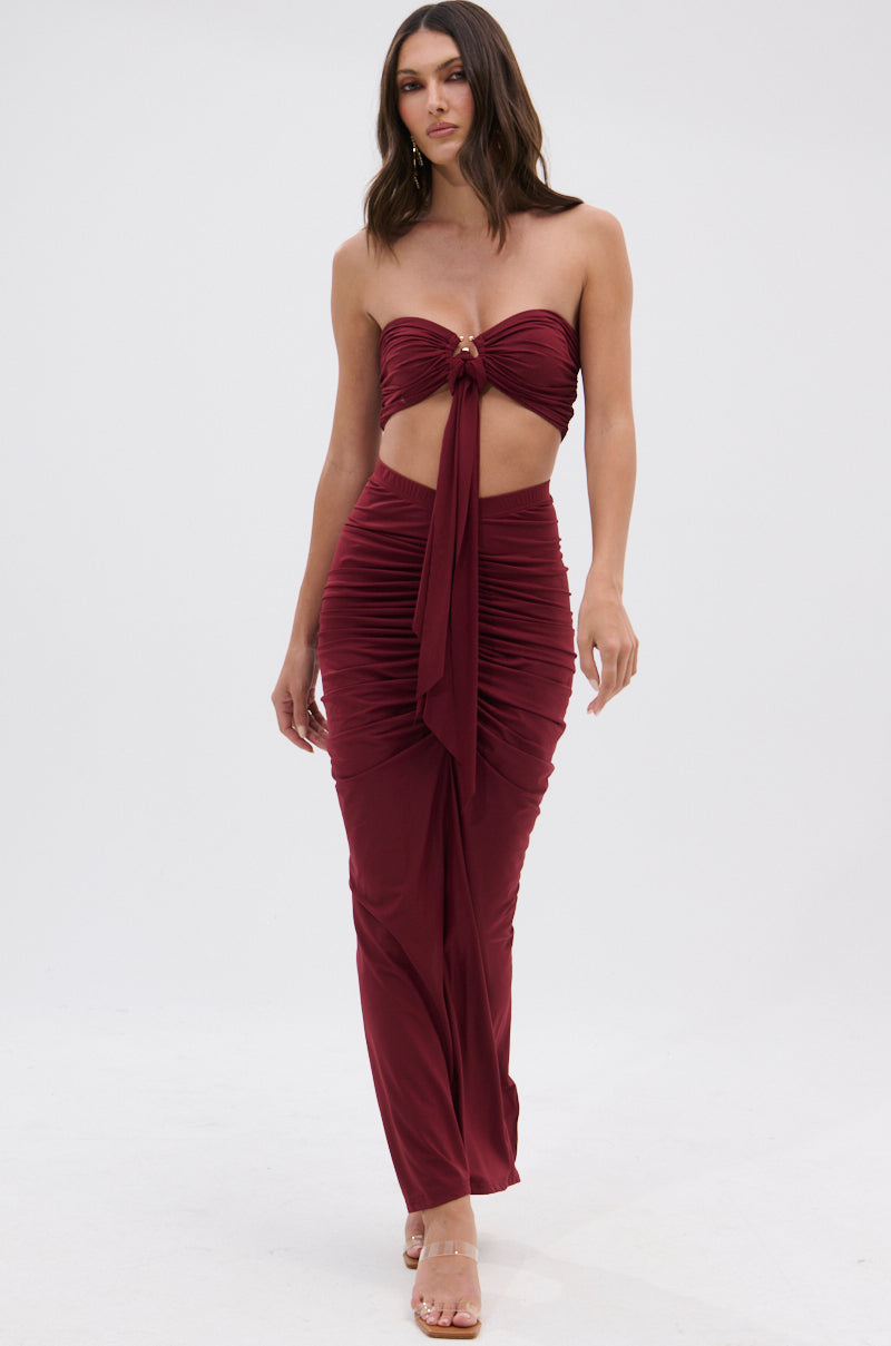 SEXY RUCHED BANDEAU TOP