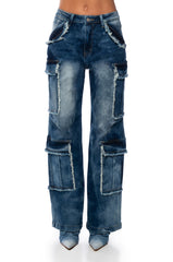 BABY GIRL CARGO JEANS