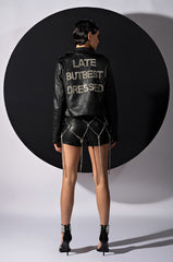 BACK IN THE GAME RHINESTONE STRING SHORT