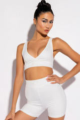 BASIC LUXE WHITE BRALETTE