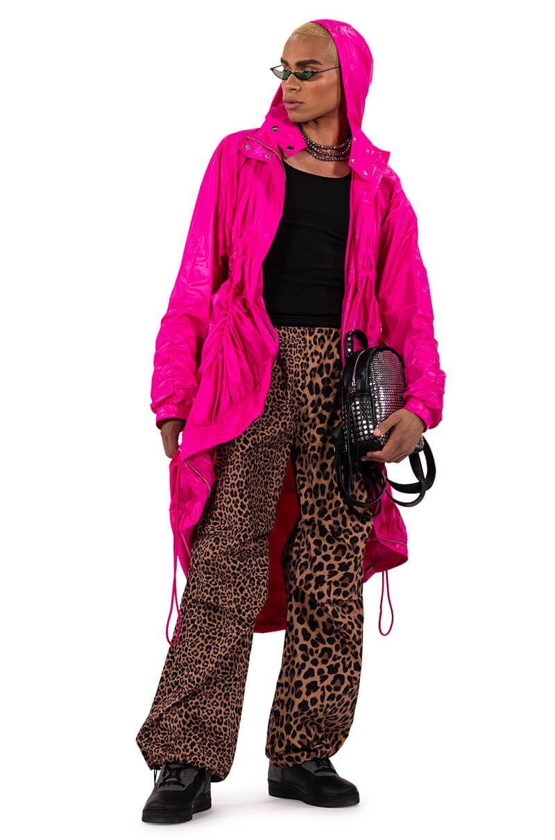 BEETROOT SWISHY LUXE TRENCH