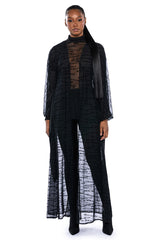 BLACK VILLAGE FOUNDATION LOGO MESH DUSTER