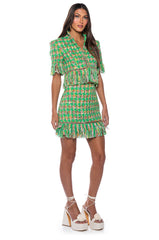 COCO FRINGE TWEED MINI SKIRT SUIT SET