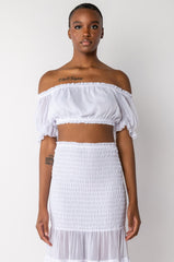 DELILAH OFF THE SHOULDER CROP TOP