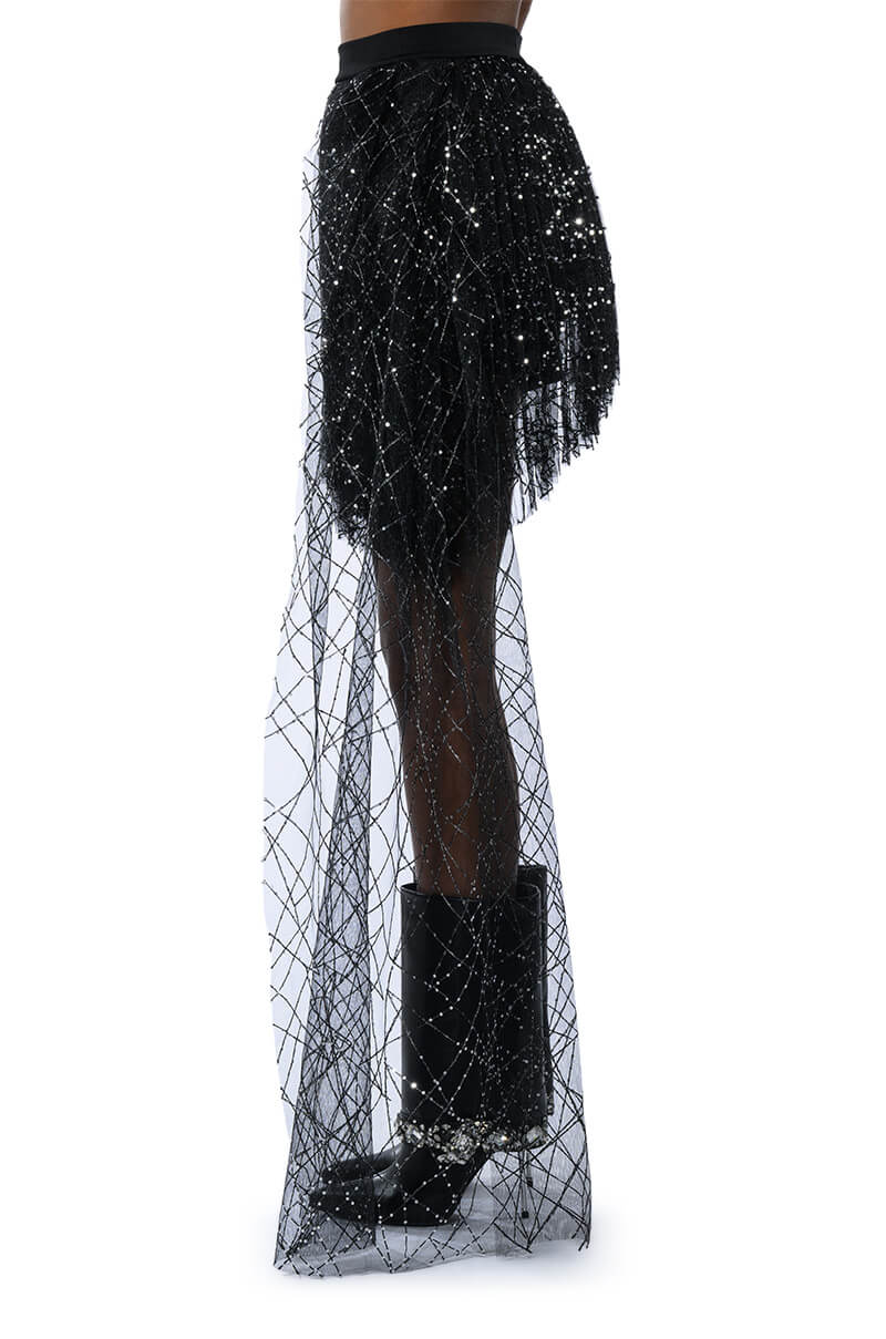 FEYA HIGH LOW TULLE LAYERED MINI SKIRT