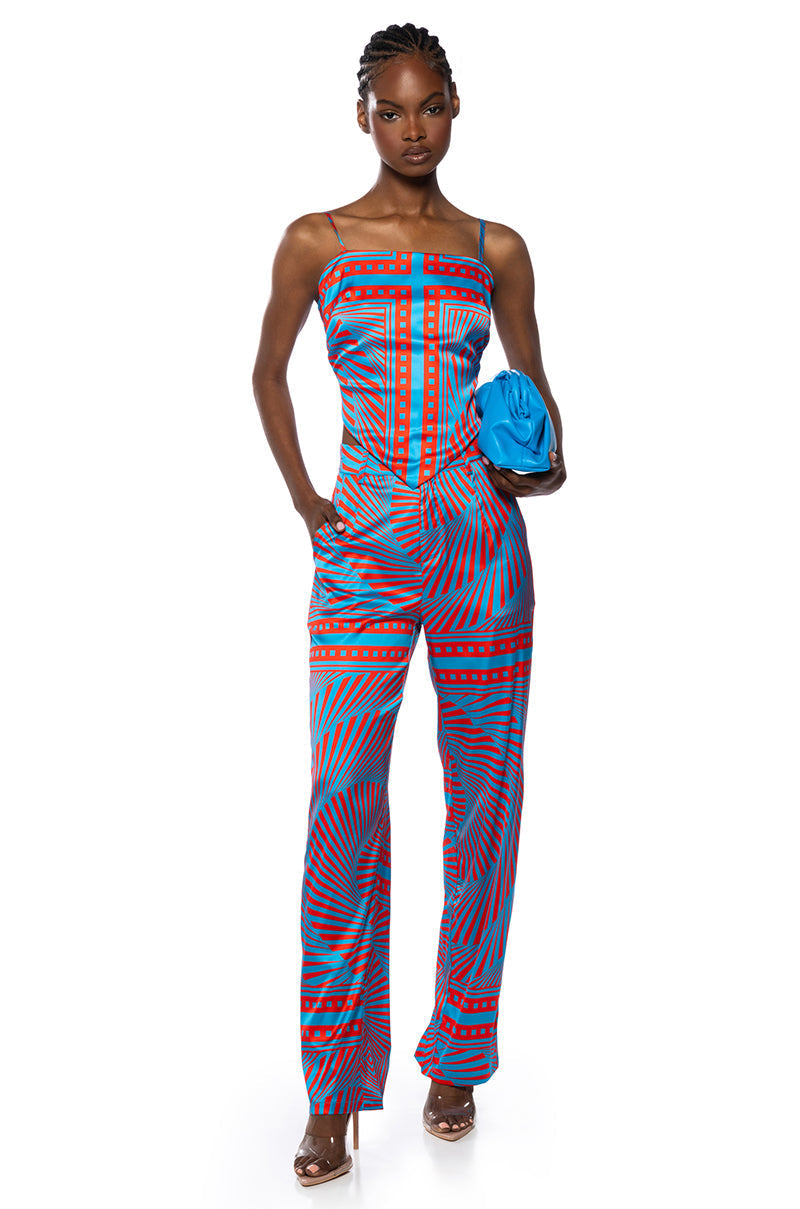 FREYA SATIN PRINTED JOGGER