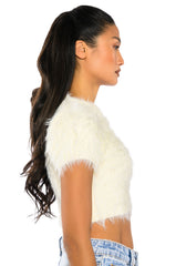 FUZZY MOOD SHORT SLEEVE TOP