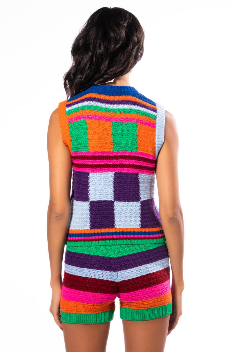 HAPPINESS OVERLOAD CROCHET TOP
