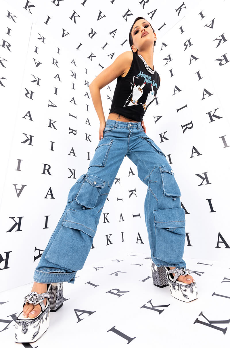 HAVE A NICE DAY EMBELLISHED GRAPHIC TANK TOP