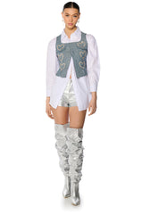 HEART ON DENIM VEST