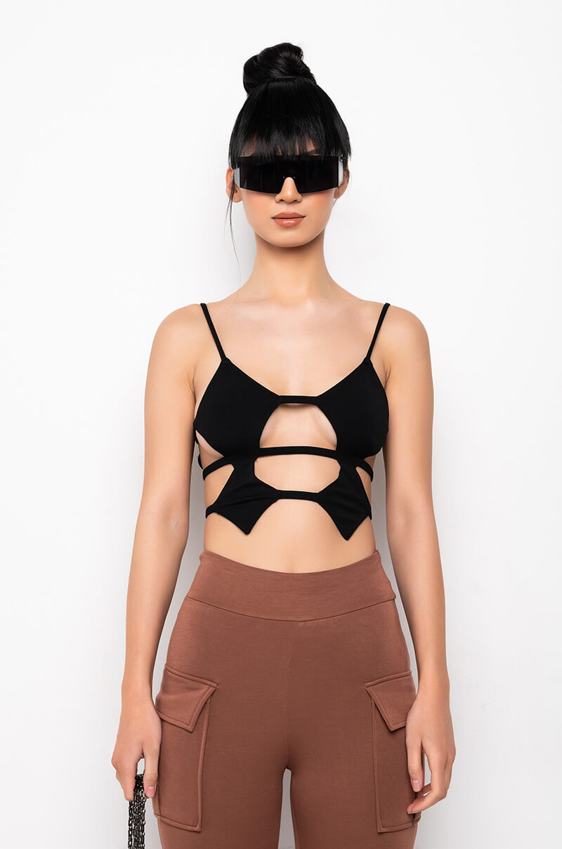 HOTTIE CUTOUT CROP TANK
