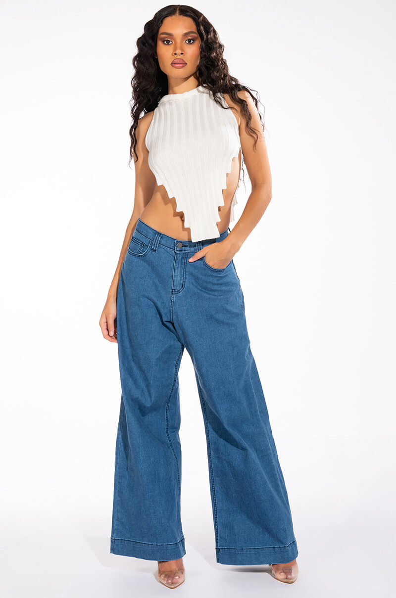 LIVIE EXTRA WIDE DENIM PANT