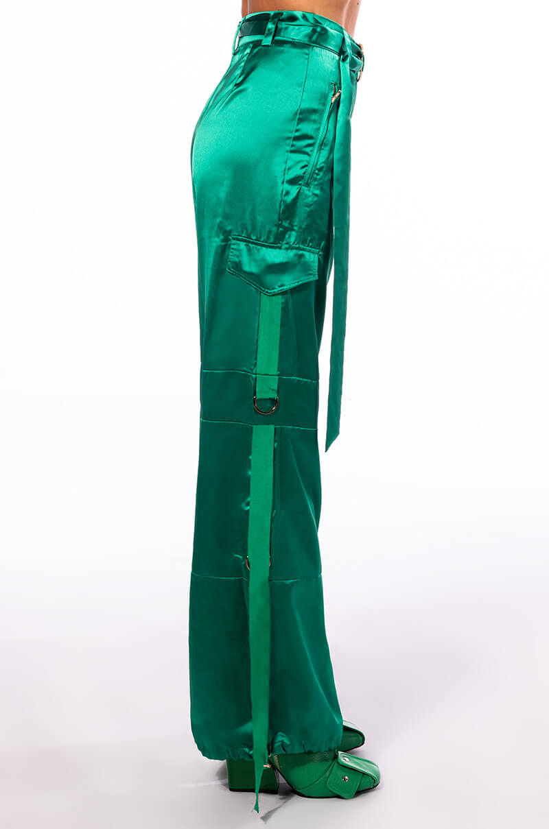 JADE WIDE LEG SATIN TROUSER