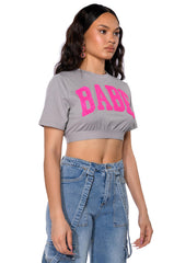 LE BAYBAY PATCH CROPPED T SHIRT