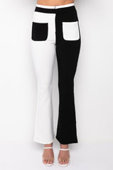 LONG LINES COLORBLOCK FLARED TROUSER