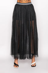 OFF DUTY MESH MAXI SKIRT