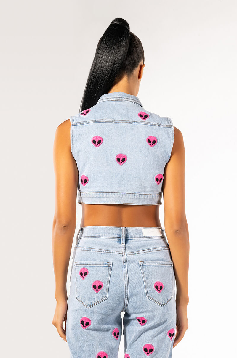 NEBULA PATCHED DENIM VEST