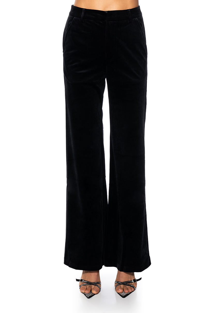 NIGHT MOVES VELVET WIDE LEG TROUSER