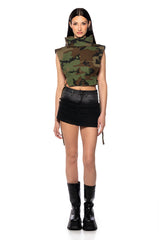 NOTICE ME DENIM MINI SKIRT