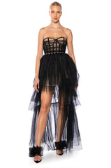PARTY STARTER HIGH LOW TULLE DRESS