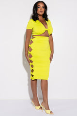 PLUS WORST BEHAVIOR KNOT FRONT CROP TOP