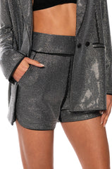 POP STAR SHINE BRIGHT RHINESTONE SHORT IN BLACK