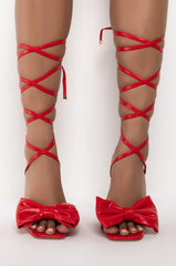 PUT A BOW ON IT STILETTO SANDAL