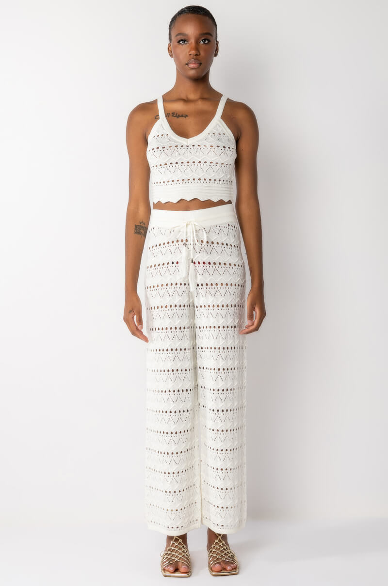 RESORT READY CROCHET WIDE LEG PANT