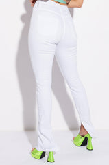 RUBY HIGH RISE SPLIT HEM SKINNY JEANS