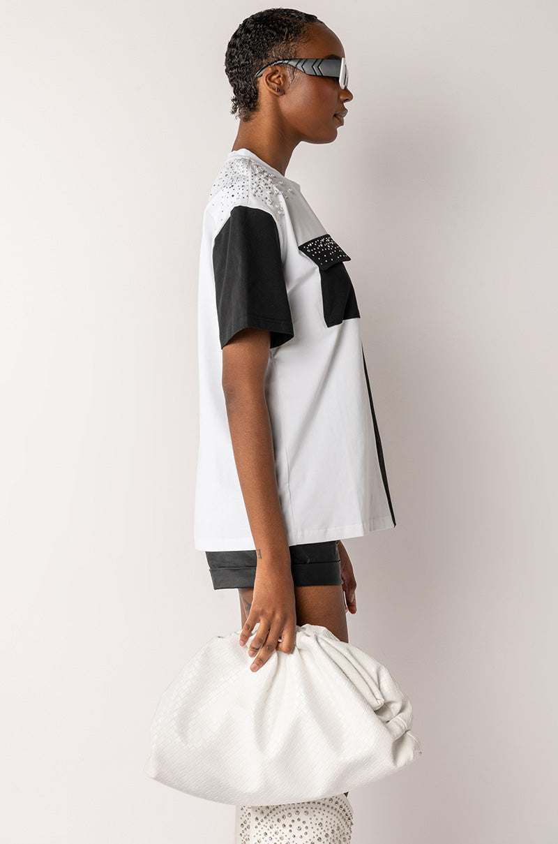 SEE YA LATER OVERSIZED RHINESTONE TSHIRT