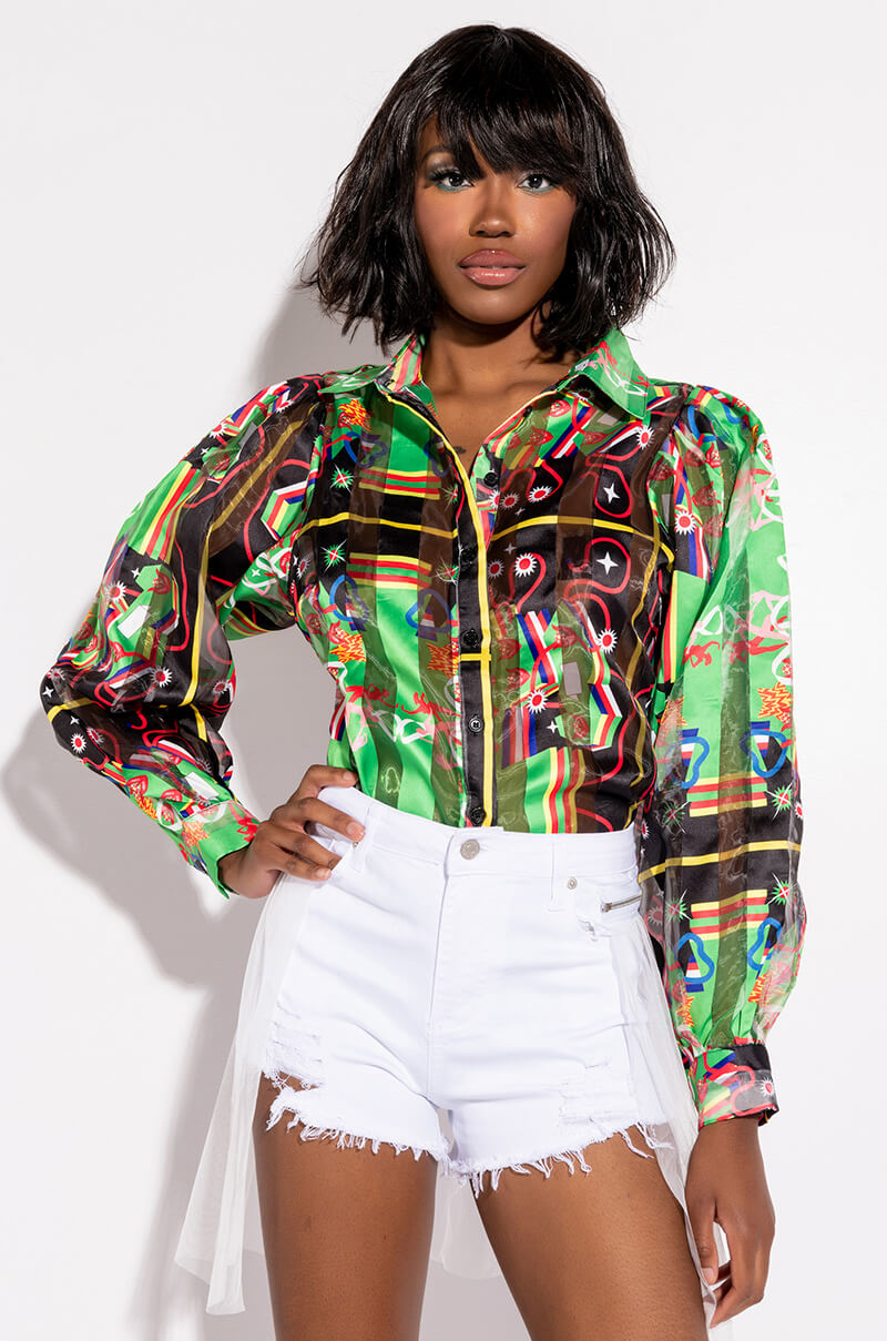 SHADOW TULLE DETAIL ZIPPER DENIM SHORT