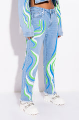 SMOOTH SWIRLIN' STRAIGHT JEANS