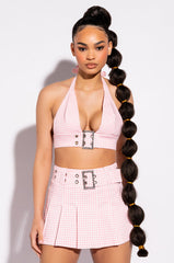 SWEET BUCKLED TENNIS SKIRT