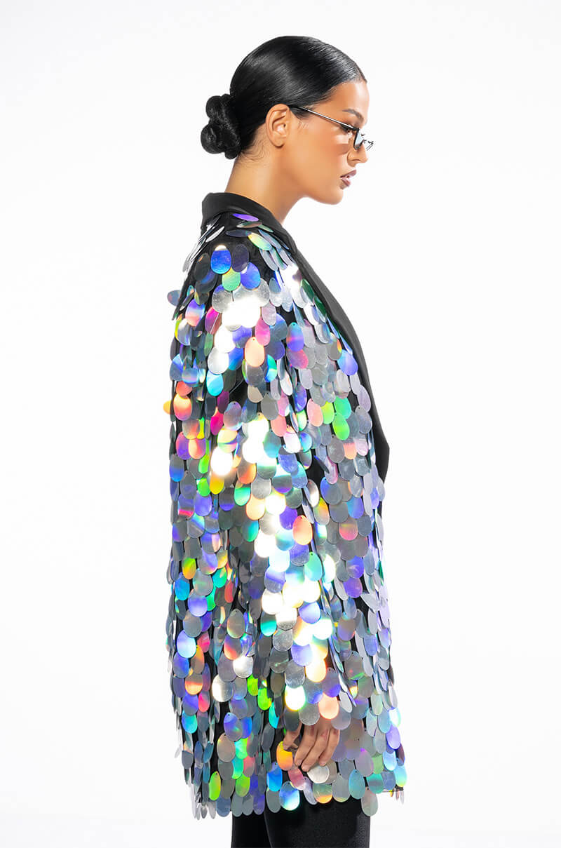 THE FINAL COUNTDOWN SEQUIN BLAZER