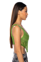 THE LUCKY ONE CROCHET TANK TOP
