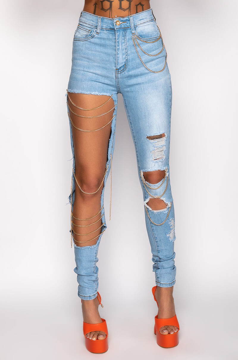 THE WAY YOU MOVE HIGH WAISTED SKINNY JEANS