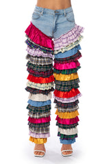 TIME TO DANCE RUFFLE FASHION JEANS