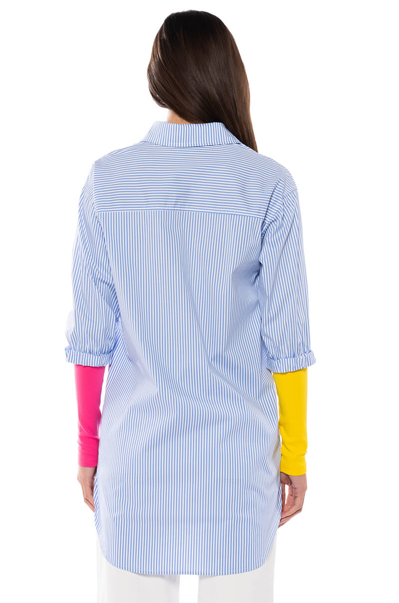 TOP OF THE CLASS BLUE BUTTON DOWN